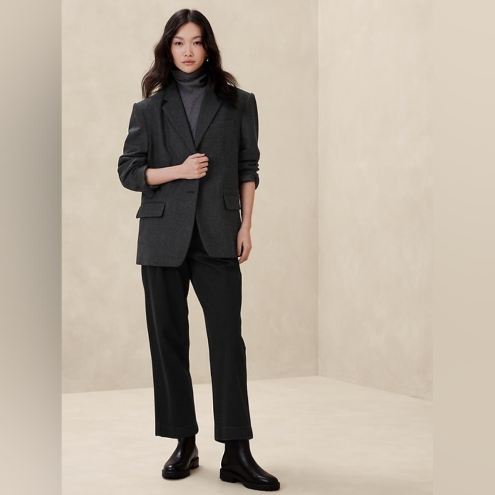 Banana Republic Factory - Oversized Herringbone Blazer - M